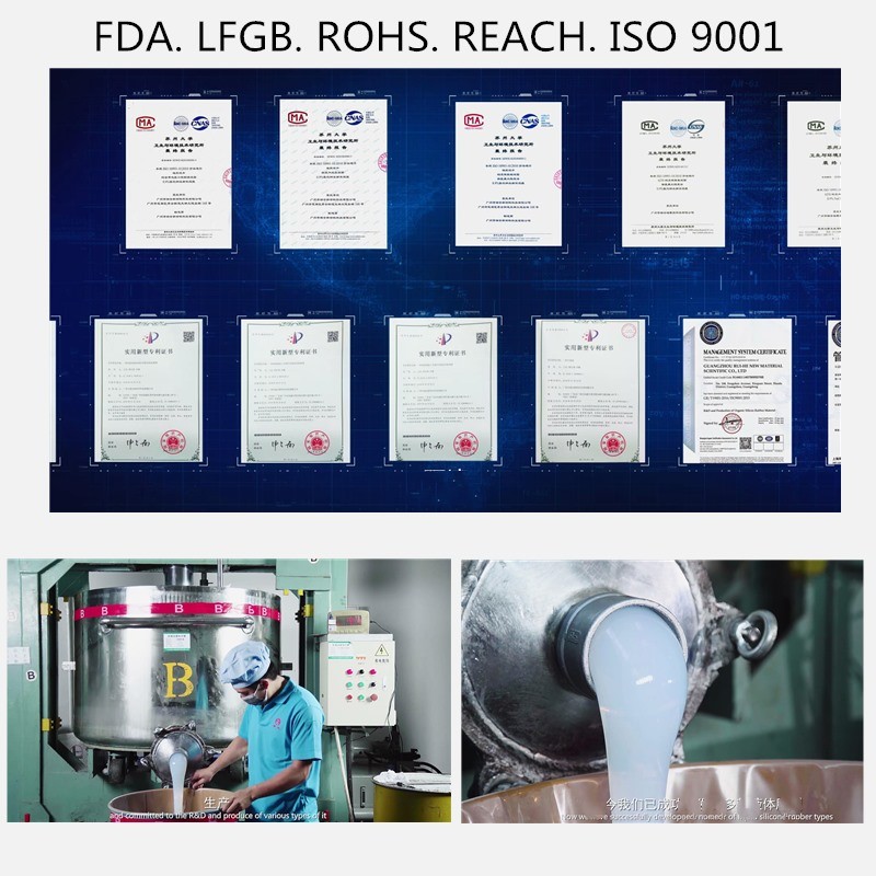 Food Grade Two Piece Liquid Silicone Rubber For Babycare Product Material
