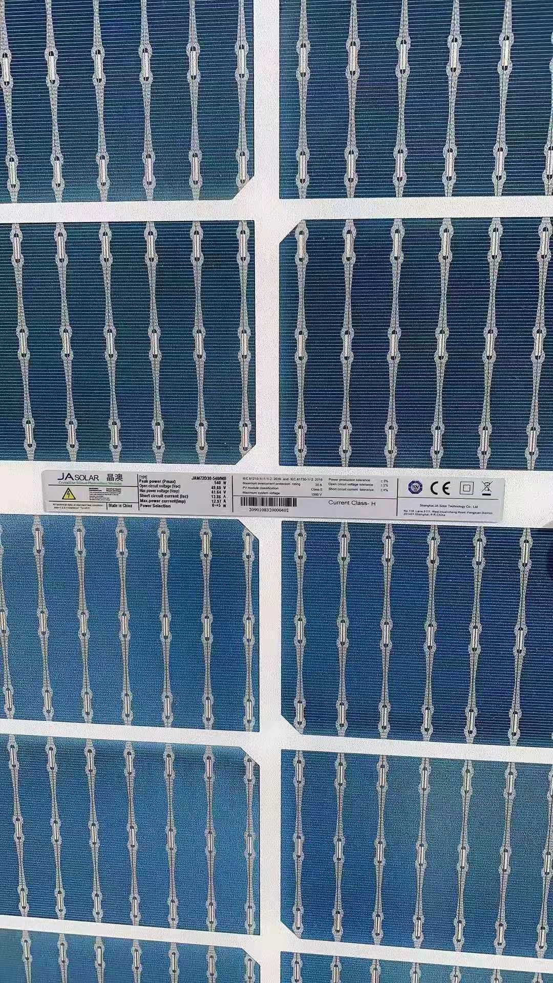 JA Solar 520 Watt Monocrystalline Solar Panel