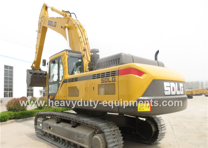 Hydraulic excavator LG6150E with standard arm with rock bucket in volvo technique