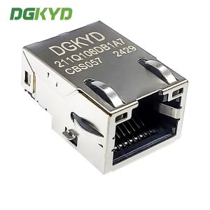 RJ45 Gigabit Integrated Filter Network Connector SMT LCP Interface DGKYD211Q106D