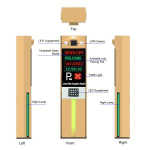 Rear TCP/IP Communication Automatic Licence Plate Recognition Alpr System for