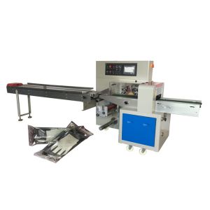 China Disposable Latex Gloves Packaging Machine With Multi Pieces Pillow Package on sale