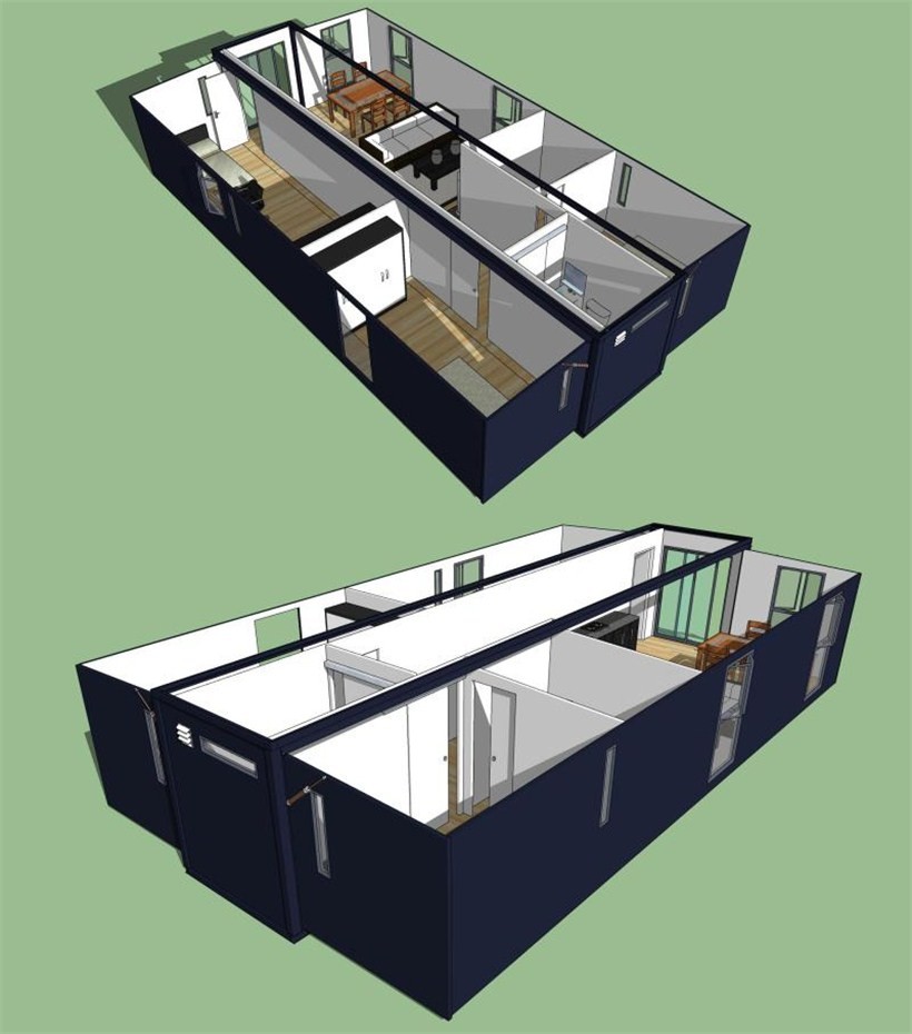 Lightweight Expandable Container House Unique Style With Bedroom / Toilet