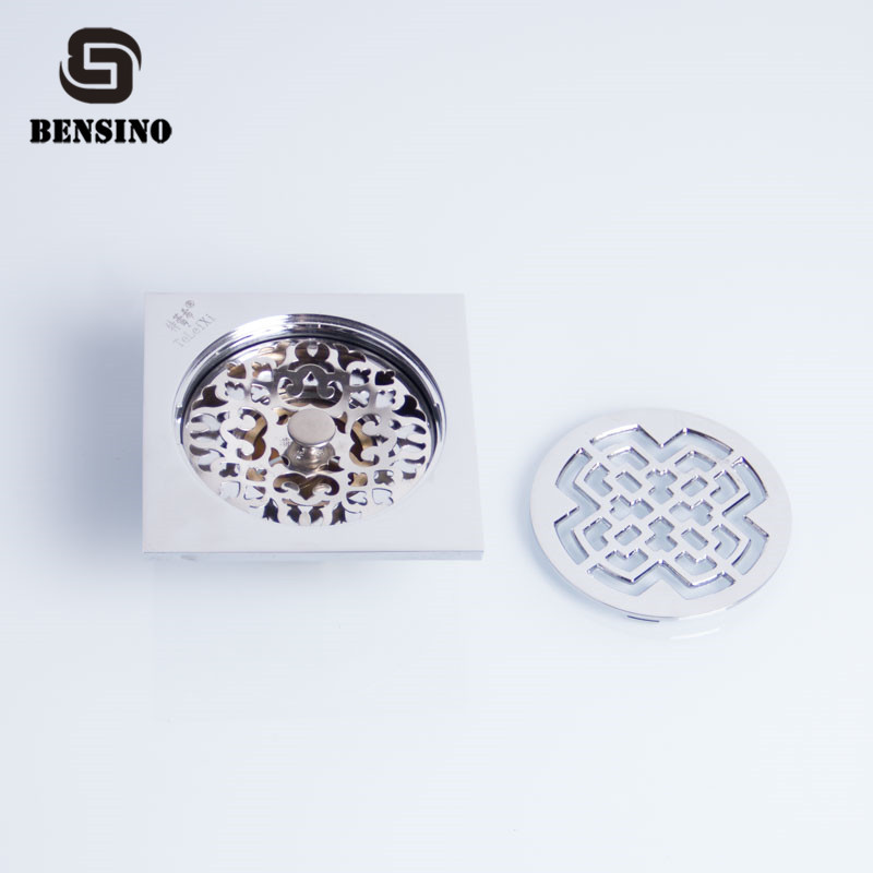 Modern 10cm Chrome Plating Bathroom Floor Drain Strainer