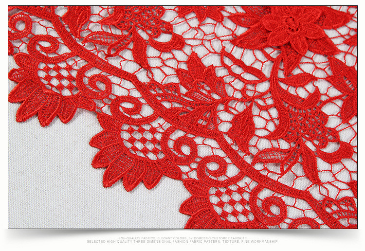 2018 Summer Newest Style chemical Embroidery Fabric 140cm wide for wedding dress