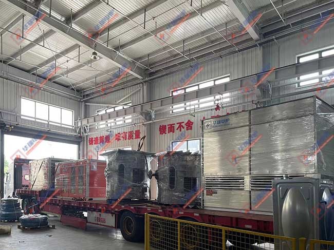 High Safety Aluminum Shell Iron Induction Furnace Easy Operation 3500KW