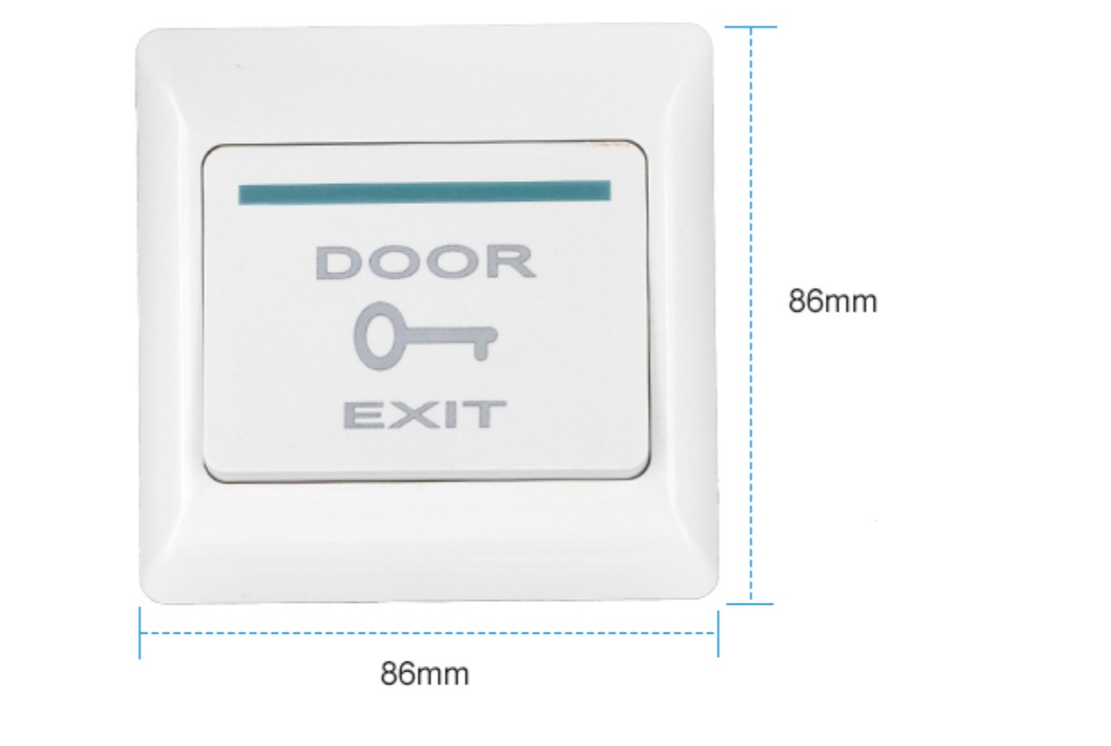 Push Exit 36VDC Door Exit Button For Access Control Without Back Box