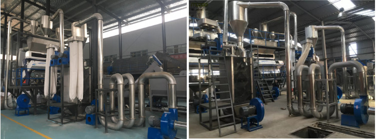 185KW Pet Bottle Washing Line Recycling Plant PLC 300kg/H NSK SKF