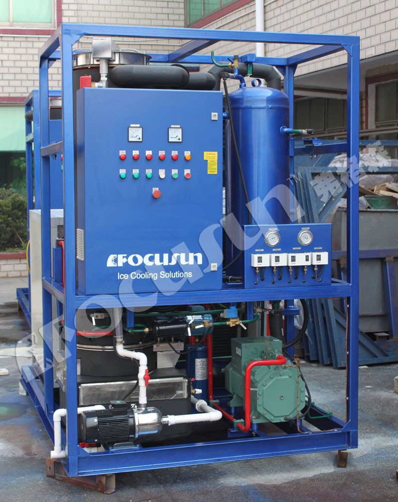 Make Cold Drinks with Ease Focusun 3 Ton Tube Ice Air Cooling Machine Automatic Ice Maker