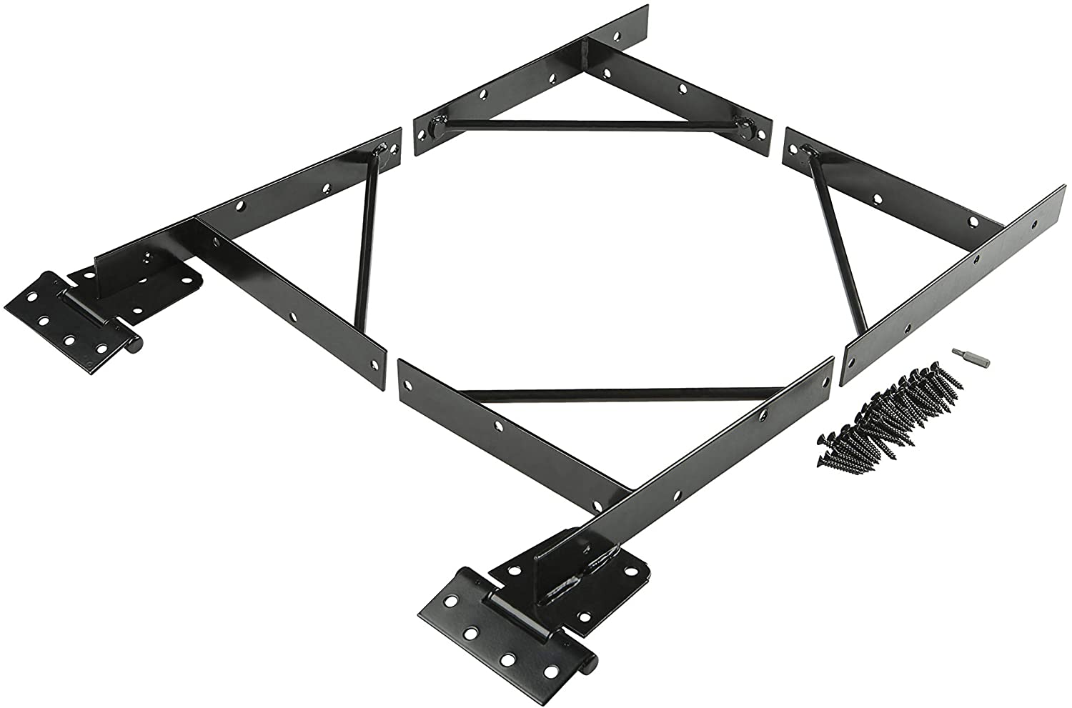 No-Sag EasyGate Bracket Kit Strong Corner Brace and Hinge for Iron Gate Customized