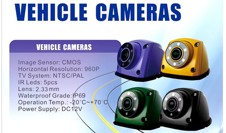 1080 Car Mounted Camera AHD Infrared Night Vision Waterproof Closed-Circuit Television Monitoring