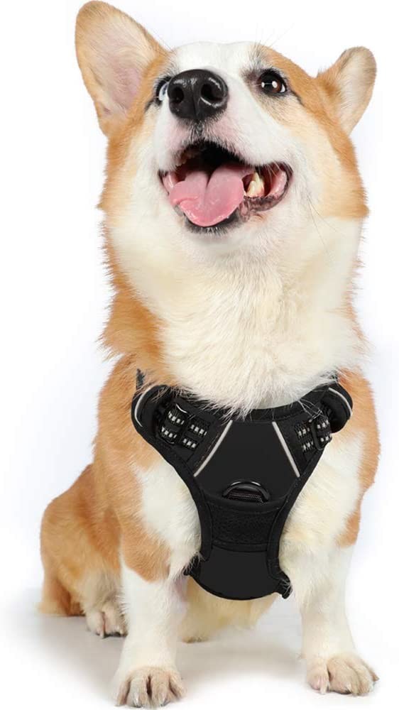 Custom No Pull Pet Harness vest Reflective Tactical Breathable S M L For puppy