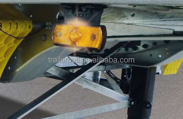 7.2 / 8.2 / 9.6 / 10.5 m Carbon Steel Chassis Tipper Semi Trailer for Building Materials Transport
