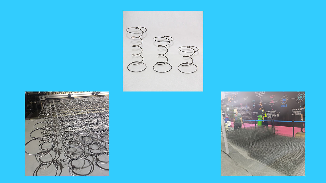 Automatic Spring Bed Net Production Machinery Efficiency 60-90 Sheets / 8 Hours