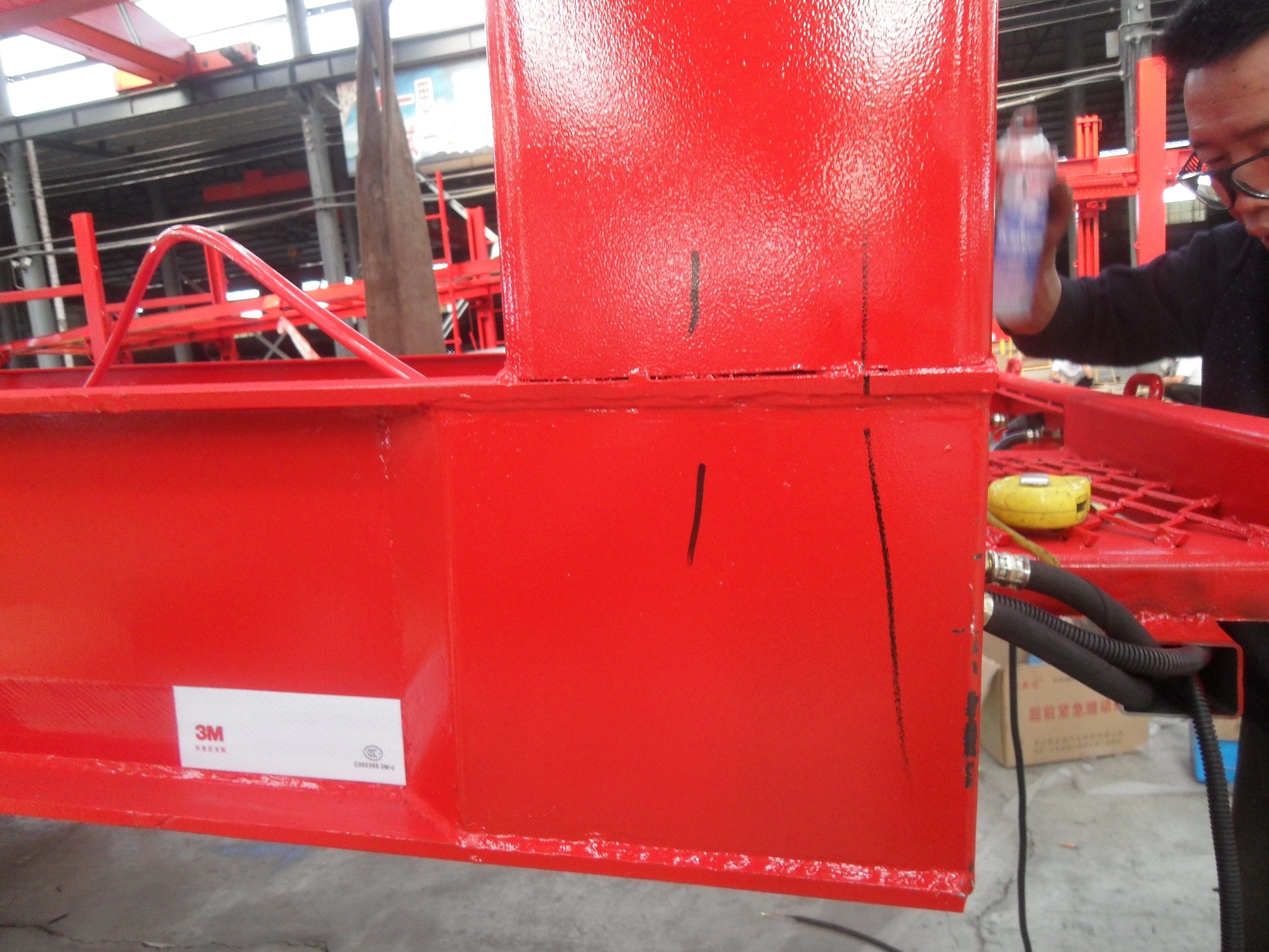 3 Axles Car Carrier Semi Trailer with Steel Material and 40000KG Payload