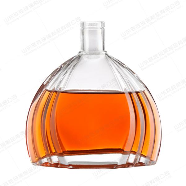 Accptable OEM/ODM Custom Clear Glass Bottle for Liquor Wine Whisky Vodka Spirit