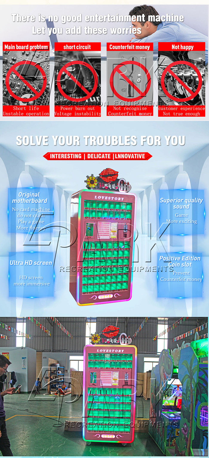 2 Players Lipstick Crane Game Machine , Game Vending Machine