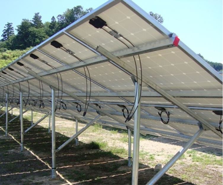 Galvanized Q235B Q345B solar ground mounting system ground solar bracket solar structure