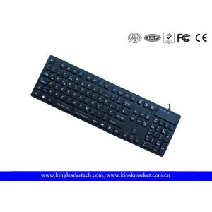 China Super Slim Waterproof Silicone Keyboard With FN Keys And Numeric Keypad In USB Interface on sale