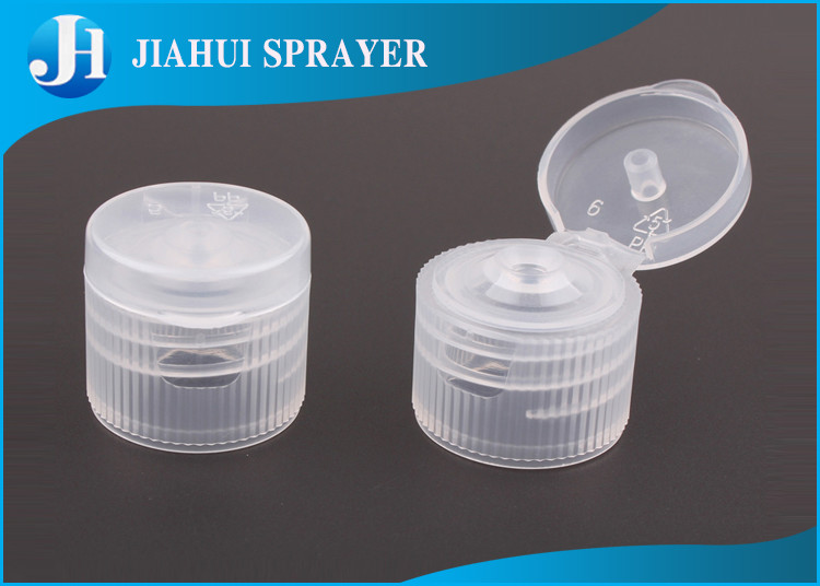 Snap - Open Flip Top Dispensing Caps Transparent Color Screws With PP Material