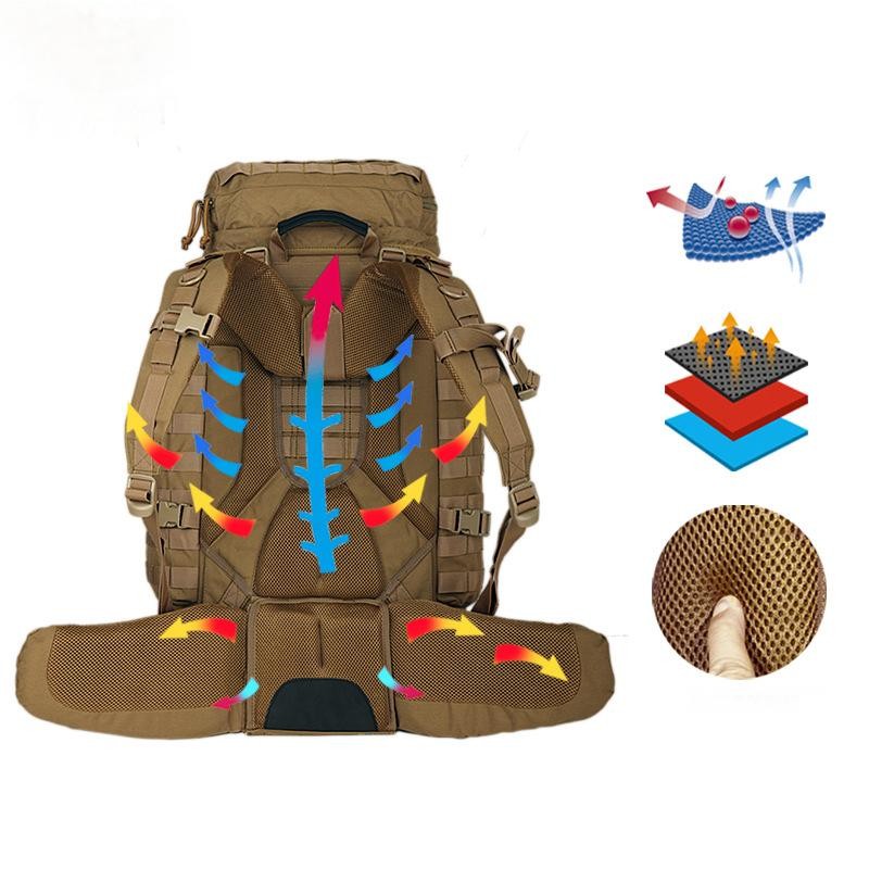 Outdoor Camping Travel Tactical Molle Rucksack Multifunctional 90L