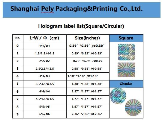 Custom Shapes ID Die Cut Transparent Hologram Stickers , Tamper Proof Hologram Stickers