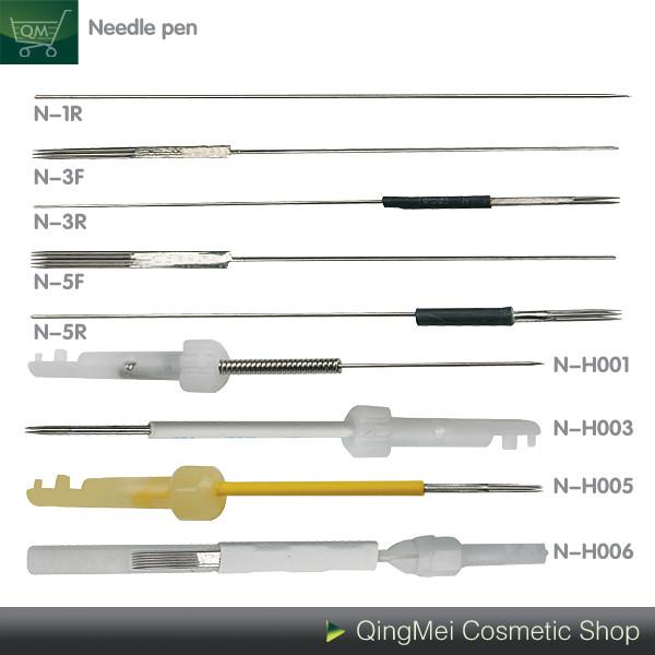 Stainless Steel Lip / Eyebrow / Eyeliner Tattoo Machine Needle , Precision