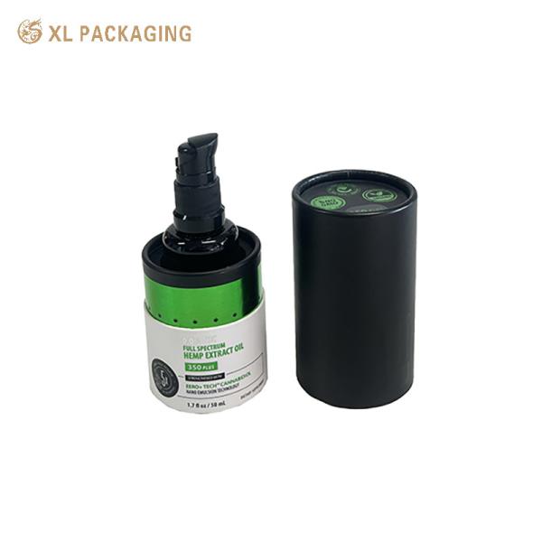 Custom Printed Essential Oil Paper Tube White Black 30 ml Essential Oil Paper