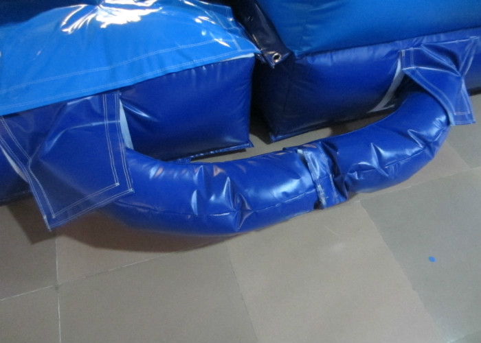 Digital Printing Long Inflatable Giant Slip And Slide , Amusement Park Outdoor Water Slides