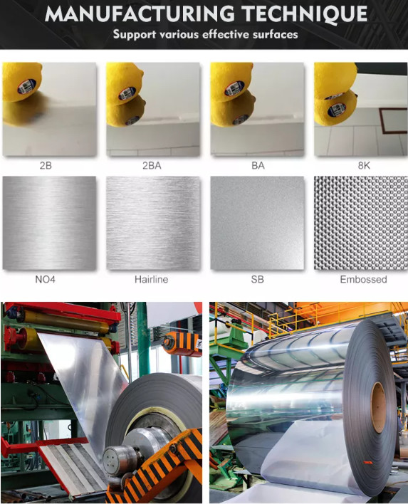 BA Finished 430 Stainless Coil SS 201 Coil 0.2mm-20mm JIS AISI ASTM Standard