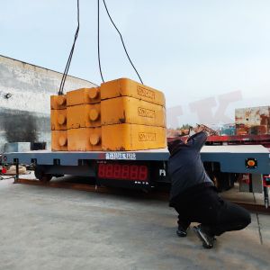 40 Tons Wireless Remote Control Rail Transfer Trolley For Molds Handling