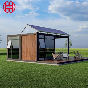 Modular Prefabricated Tiny Container House with Detachable Container Solar
