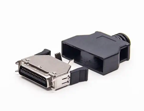 Phosphor Bronze SCSI MDR 26 Pin Industrial Connectors Gold Flash