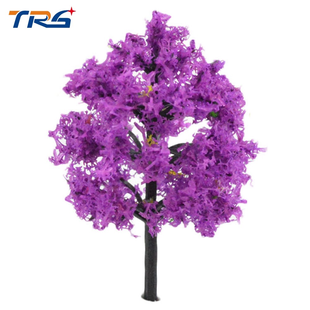 multy colors 4cm-12cm height architecture scale model coloful trees for model making train layout