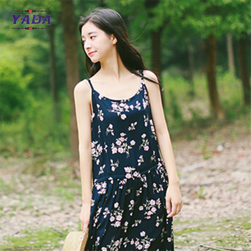 Fashion casual one piece women floral dress party dresses for girls of 18 years old