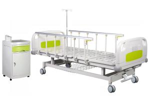  Central Brakes 50 Degrees Manual Crank Hospital Bed Manufactures