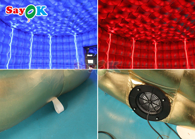 Party Kids Inflatable Photo Booth Overhead 360 LED Light Photo Booth