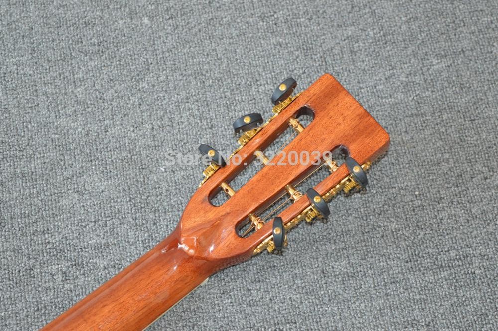 Top quality S,Factory Custom 39" acoustic guitar Ebony fingerboard,Abalone inlays,Factory Custom 39" acoustic guitar