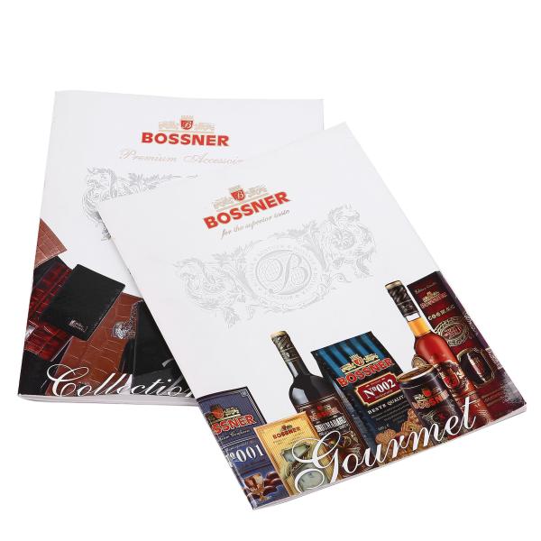 Cigar Products Catalogue Embossing Gold Hot Stamping Craft on Book Cover Custom
