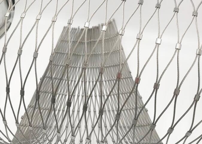 High Strength Stainless Steel Cable Wire Rope Mesh Net For Aviary Zoo Mesh