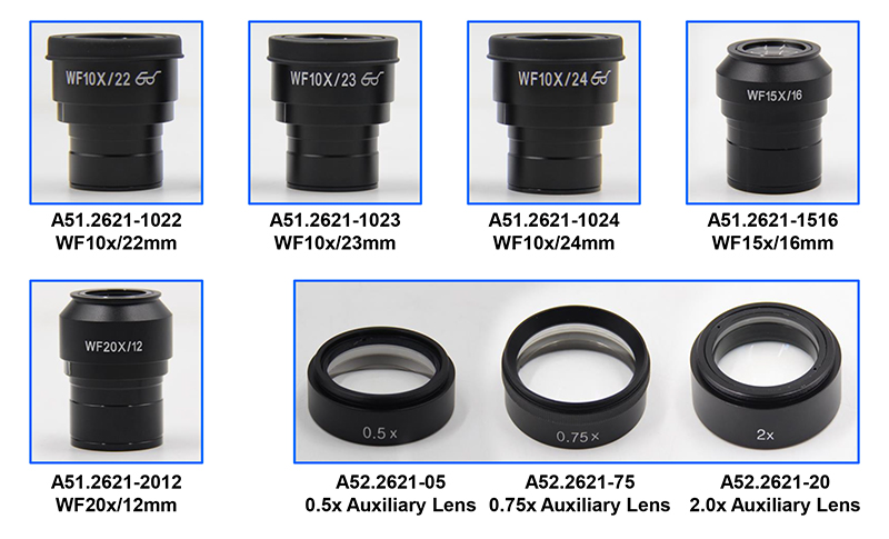 0.66 - 5.1x Zoom Stereo Stereo Optical Microscope Track and Pole Stand A23.2605