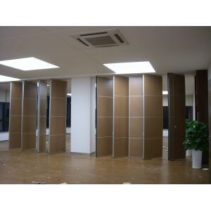 China Acoustic Wood Wooden Folding Partition Wall System For Hotel Ballroom on sale