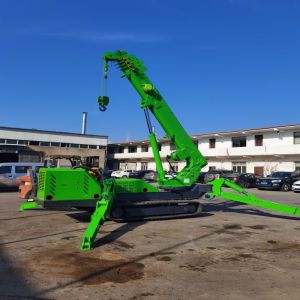 5ton EPA engine Spider Crawler Crane With Hydraulic Telescopic Outrigger