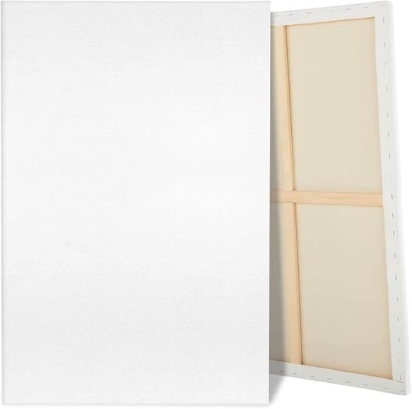 100% Cotton Big Blank Canvas Boards Pre Stretched Canvases For Oil Watercolor