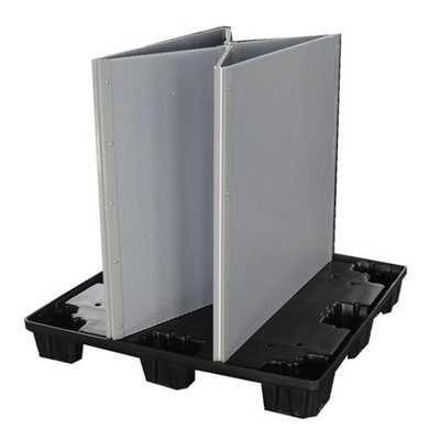 Heavy Duty Plastic Coaming Box Folding Sleeve Pallet Moving Pallet Container With Lid