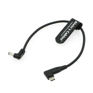 China Right Angle USB-C Type-C PD To DC Power Cable PD Charging Cable For Blackmagic Video Assist Monitor 30CM/11.8 Inches on sale