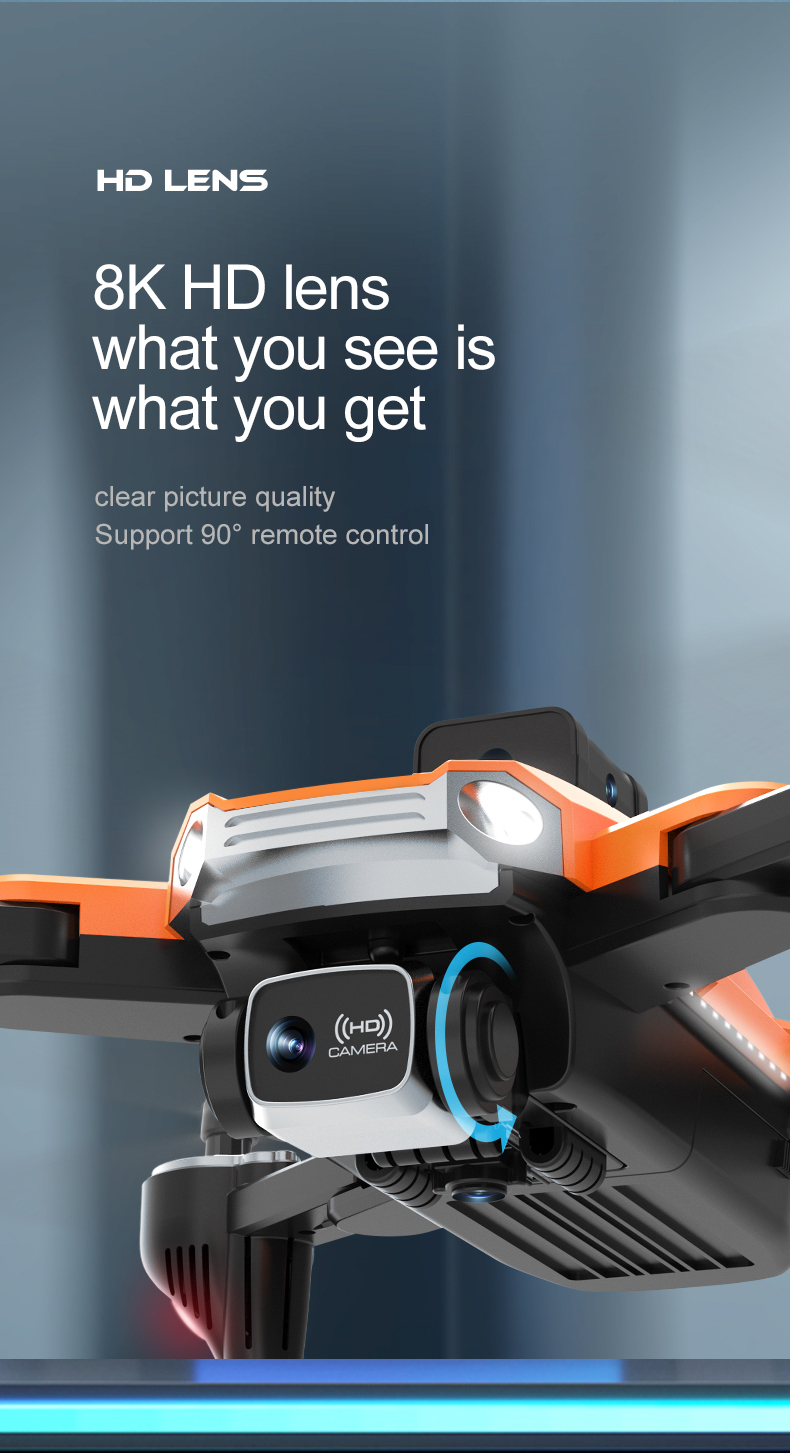 7.4V 2500mAh Battery Capacity Aerial Quadcopter Drone with Dual Camera and Obstacle Avoidance