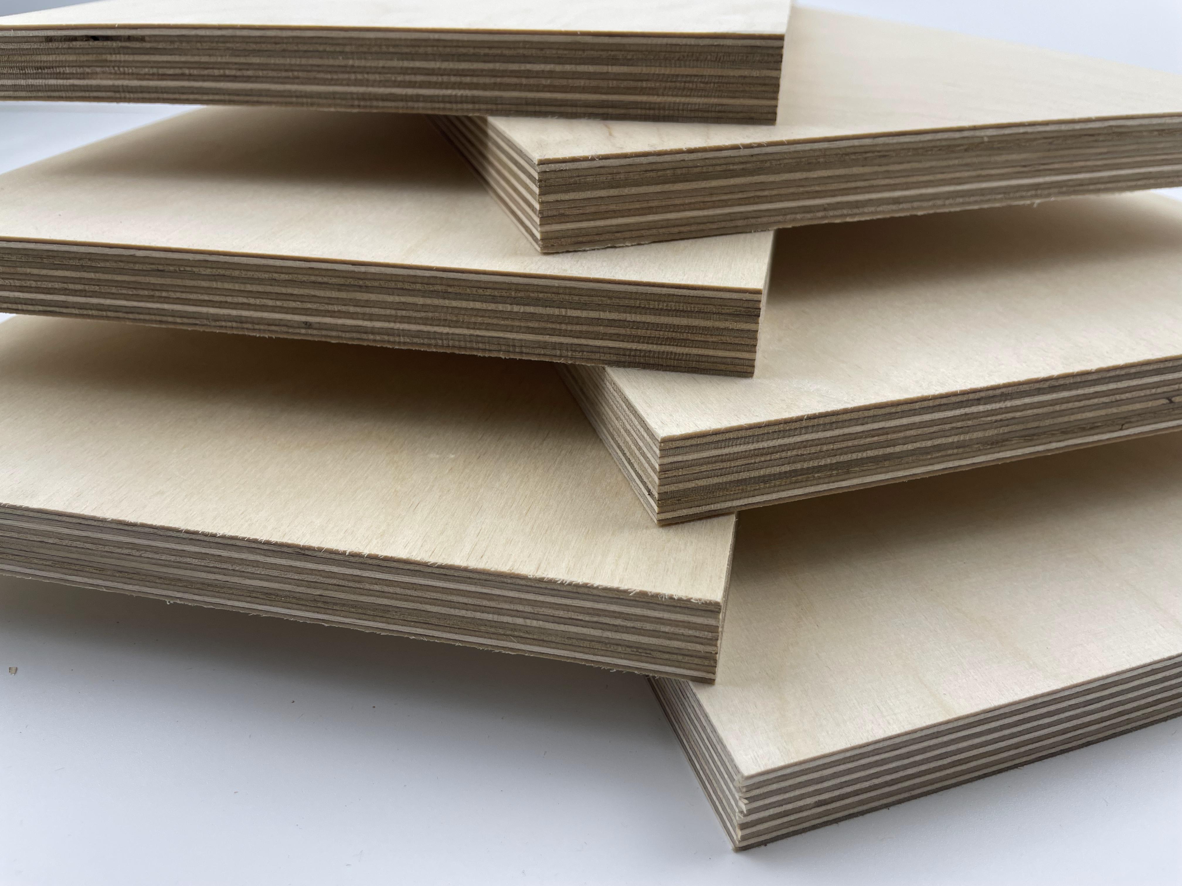 High Quality Full Birch Plywood 4mm 6mm 9mm 18mm Baltic Birch Commercial Laminated Plywood Board for Furniture