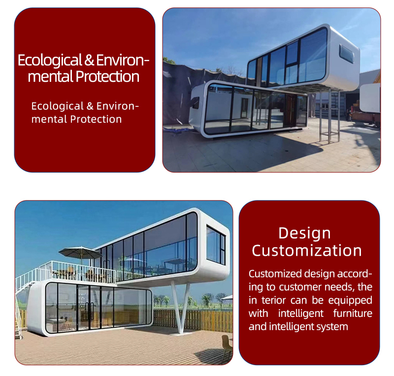 Outdoor Office Pod Prefab Container House With Modern Design Style