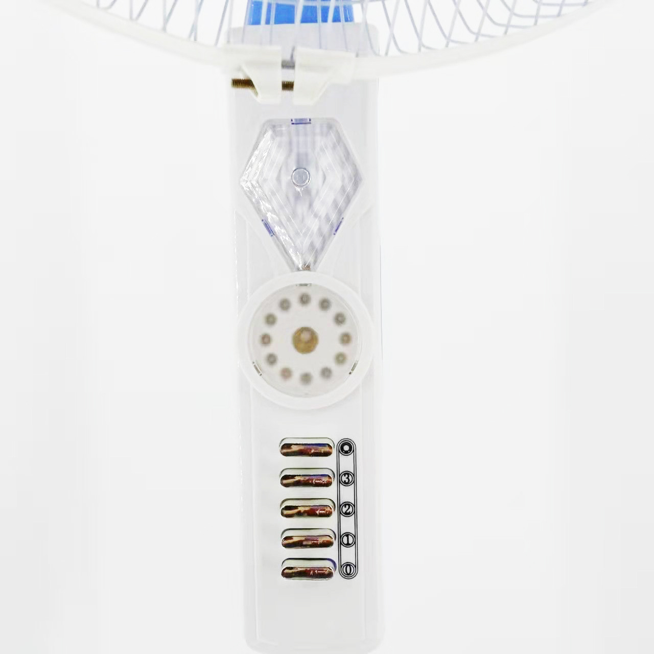 White Mucarelling Industrial 18 Inch Solar Rechargeable Fan